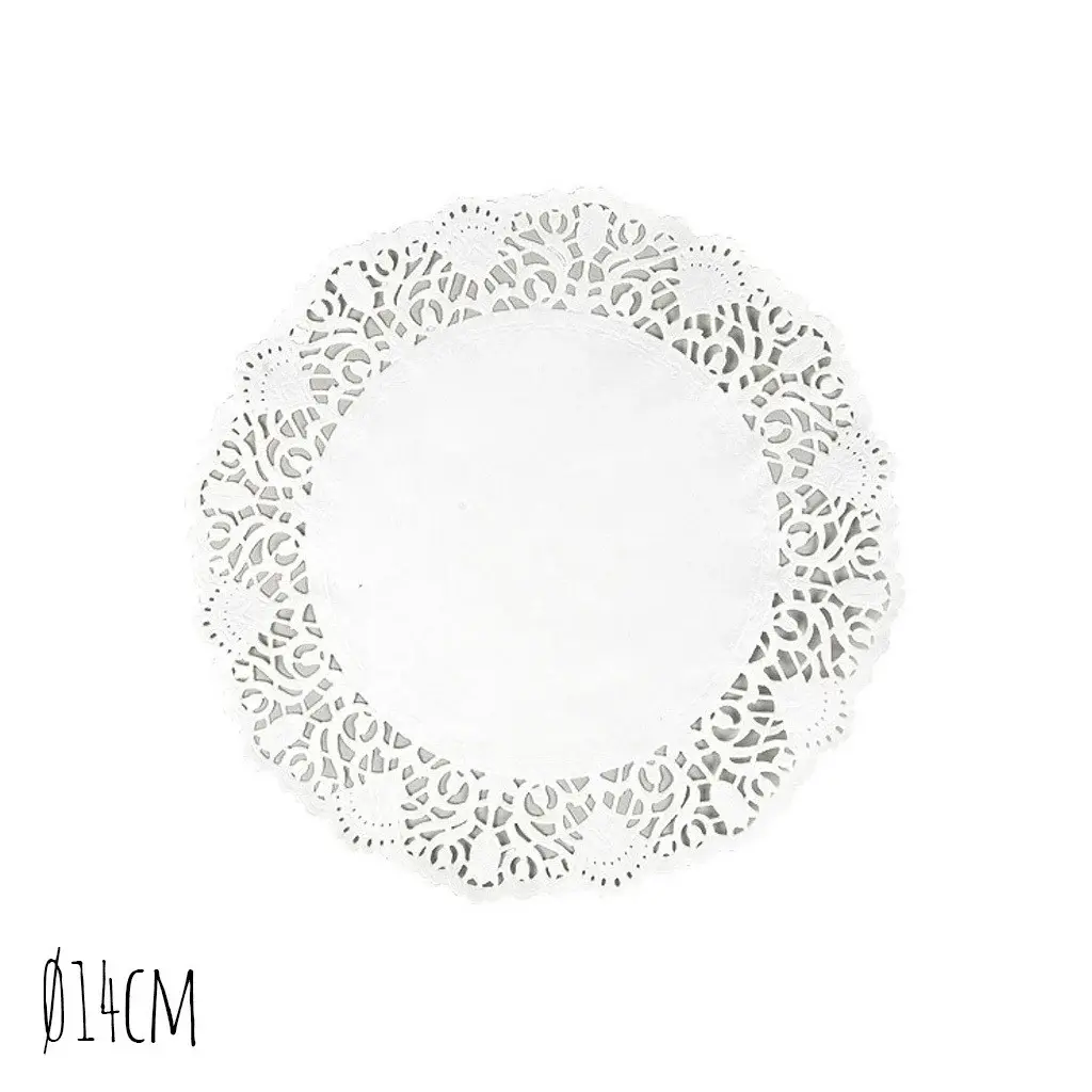 Taartrand Ø14cm Wit 250 stuks