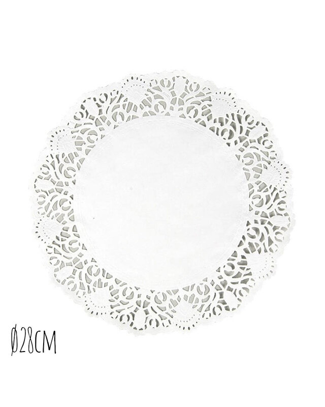 Taartrand Ø28cm Wit 250 stuks