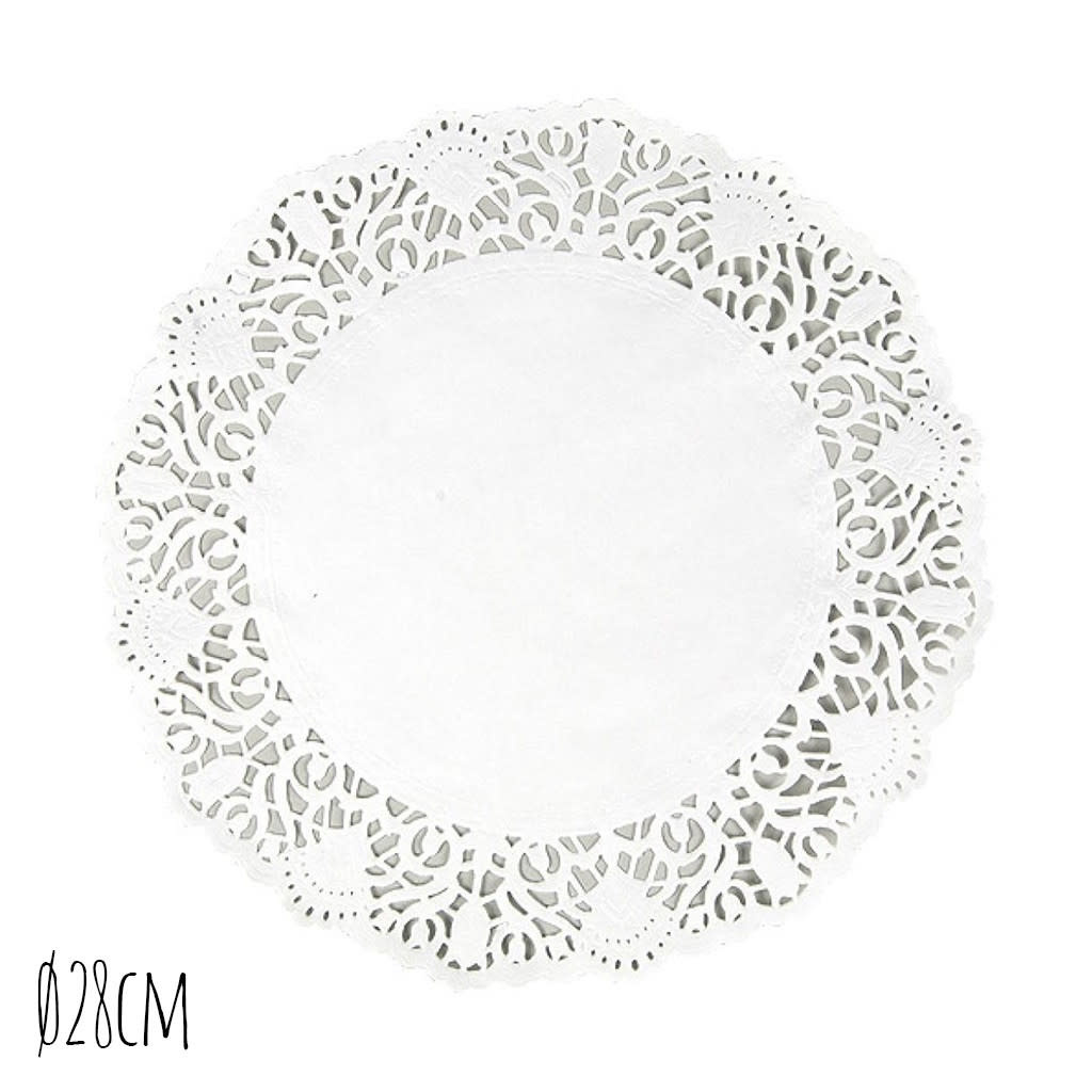 Taartrand Ø28cm Wit 250 stuks