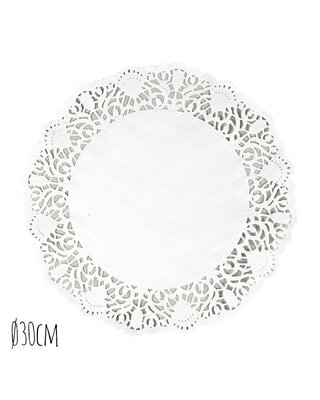 Taartrand Ø30cm Wit 250 stuks