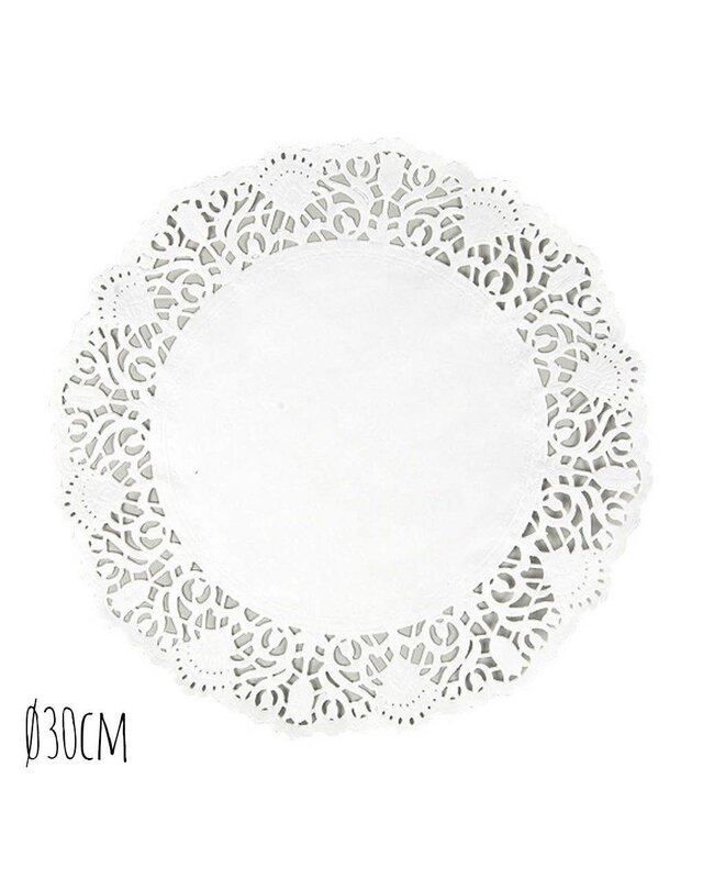 Taartrand Ø30cm Wit 250 stuks