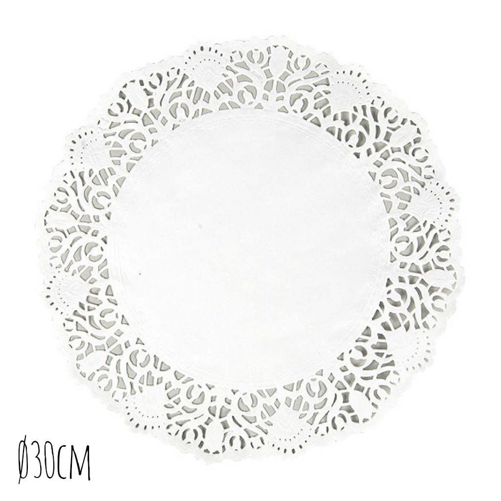 Taartrand Ø30cm Wit 250 stuks