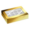 Simply Making Cupcake Box Venster Goud Metallic 12 pk/2