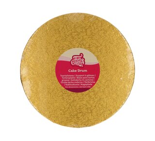 Funcakes Cake Drum Rond Ø25cm -Goud-