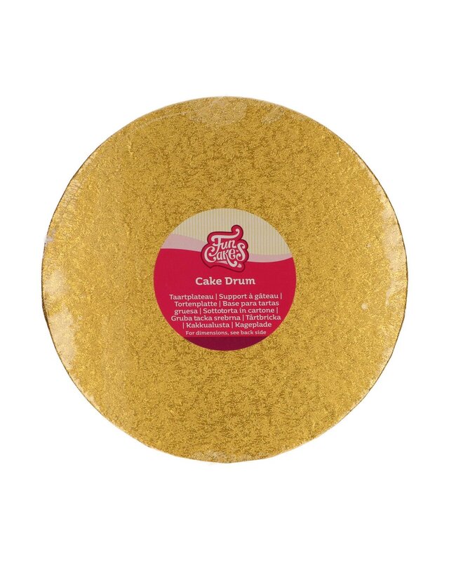 Funcakes Ø25cm Cake Drum Rond -Goud-