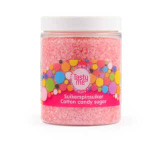 tastyme Suikerspinsuiker met aardbeiensmaak 250g