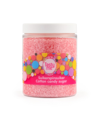 tastyme Suikerspinsuiker met aardbeiensmaak 250g