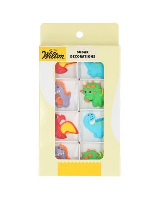 wilton Wilton Suikerdecoraties Vrolijke Dino's set/8