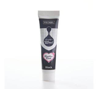 rainbowdust progel concentrated colour black zwart