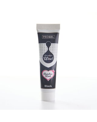 rainbowdust progel concentrated colour black zwart