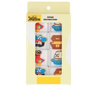 wilton Wilton Suikerdecoraties Piraten & Papegaaien set/8