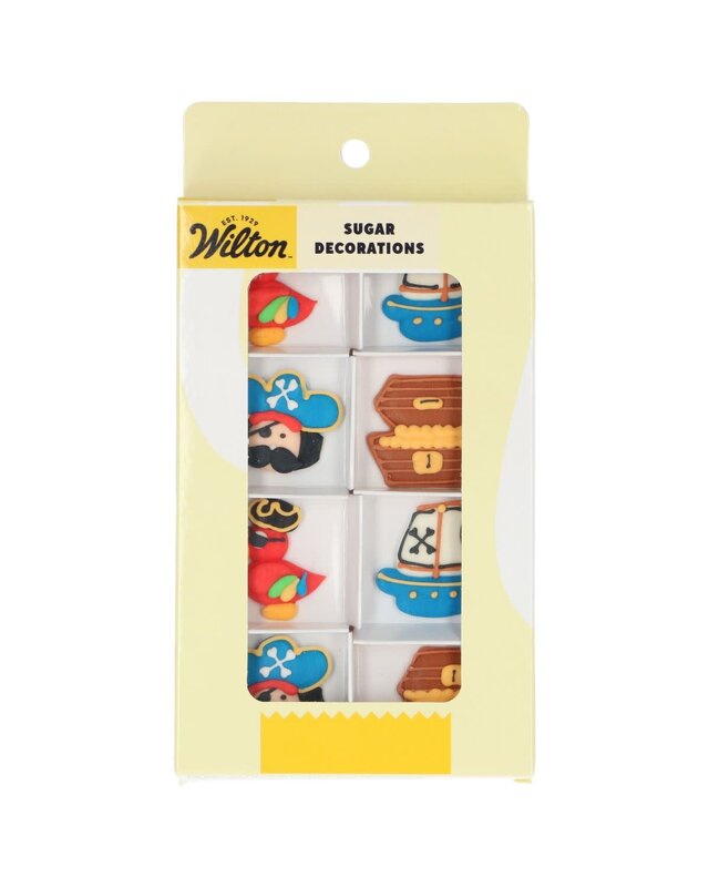 wilton Wilton Suikerdecoraties Piraten & Papegaaien set/8