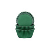 House of Marie Mini Baking Cups donker groen pk/60