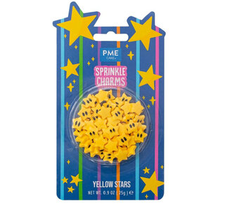 PME Sprinkle Charms Sterren Geel 25g