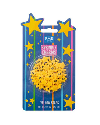 PME Sprinkle Charms Sterren Geel 25g