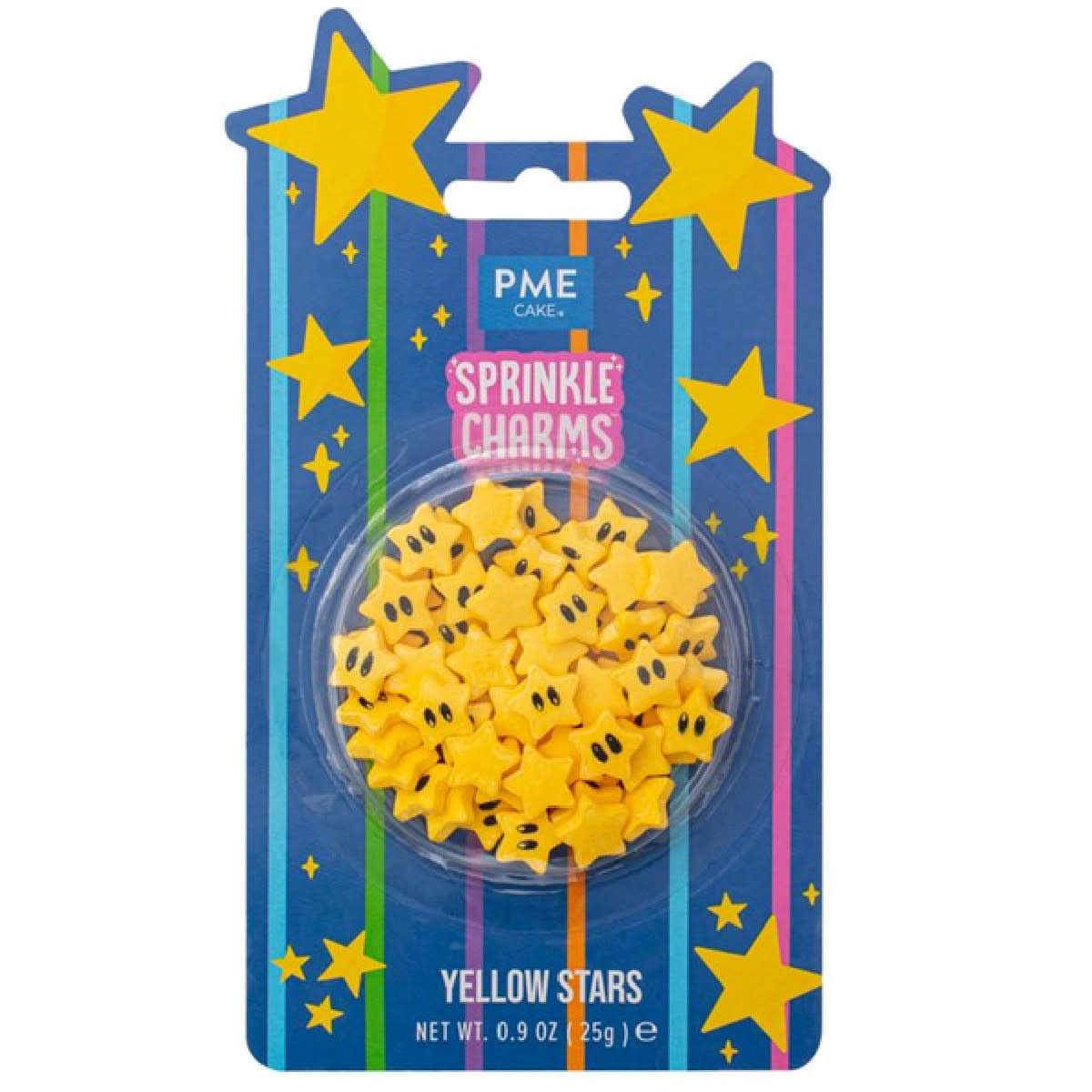 PME Sprinkle Charms Sterren Geel 25g