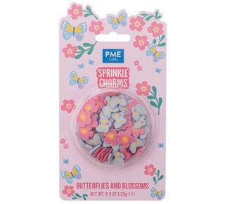 PME Sprinkle Charms Vlinders & Bloesems 25g