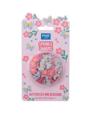 PME Sprinkle Charms Vlinders & Bloesems 25g