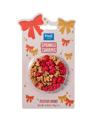 PME Sprinkle Charms Feestelijke Strikken 25g