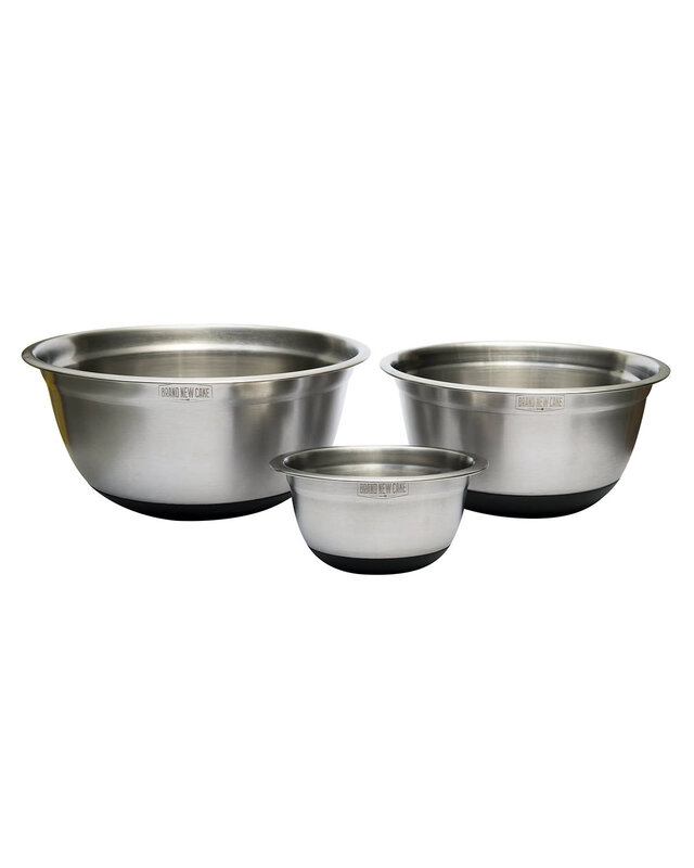 Brand New Cake Beslagkom RVS Anti-Slip Set/3