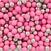 Sprinkle  mix Zilver-Roze 10mm 125g - glutenvrij