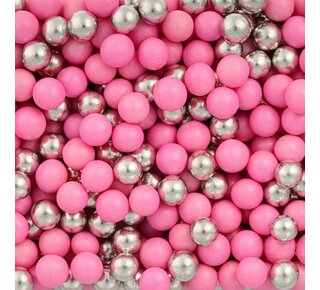 tastyme Sprinkle  mix Zilver-Roze 10mm 125g - glutenvrij