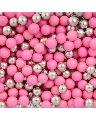 tastyme Sprinkle  mix Zilver-Roze 10mm 125g - glutenvrij