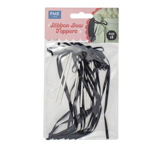 PME PME Taarttopper Bow zwart 8st.