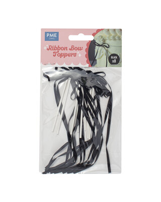 PME PME Taarttopper Bow zwart 8st.