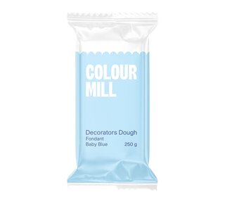 colour mill Fondant Decorators Dough Baby Blauw 250g