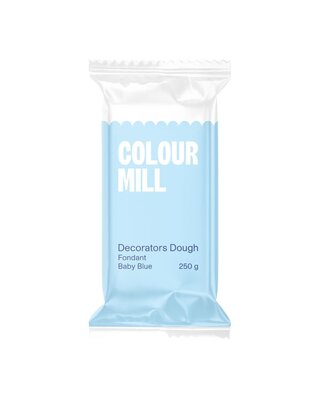 colour mill Fondant Decorators Dough Baby Blauw 250g