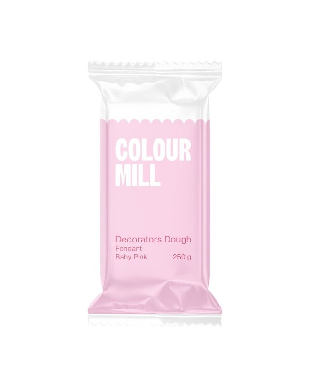 colour mill Fondant Decorators Dough baby roze 250g