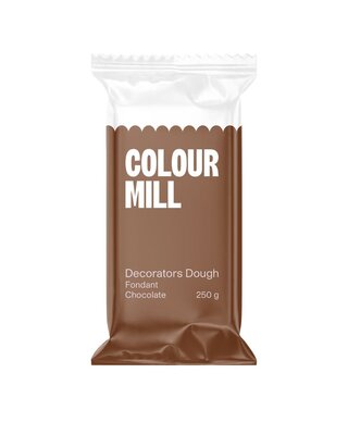 colour mill Fondant Decorators Dough chocolade bruin 250g