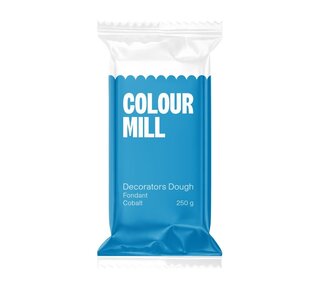 colour mill Fondant Decorators Dough cobalt blauw 250g