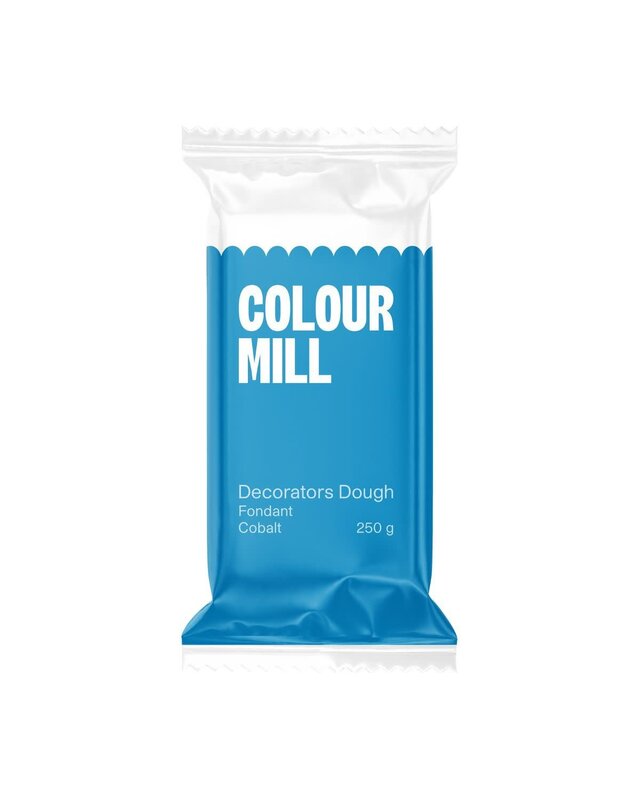 colour mill Fondant Decorators Dough cobalt blauw 250g