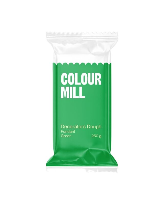 colour mill Fondant Decorators Dough groen 250g
