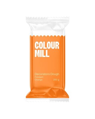 colour mill Fondant Decorators Dough oranje 250g