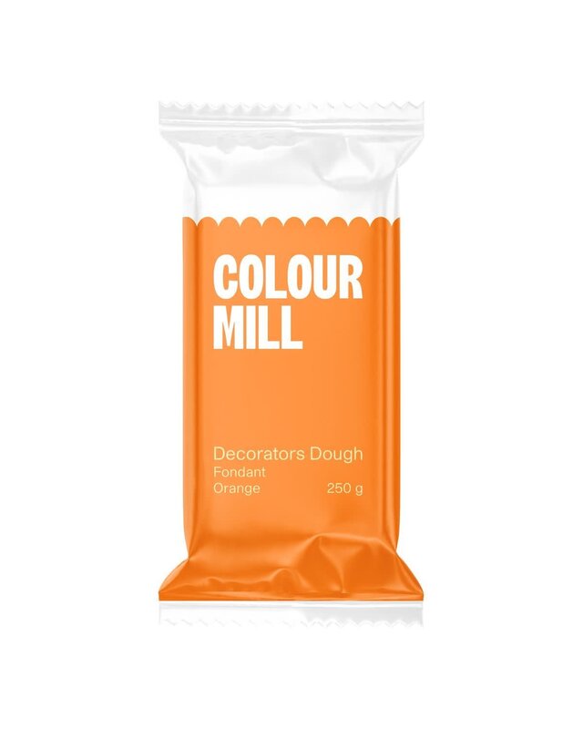 colour mill Fondant Decorators Dough oranje 250g