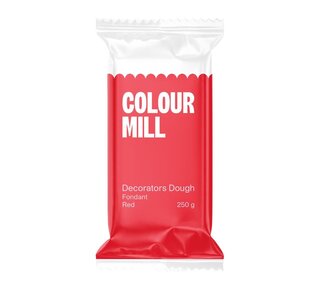 colour mill Fondant Decorators Dough rood 250g