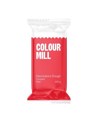 colour mill Fondant Decorators Dough rood 250g