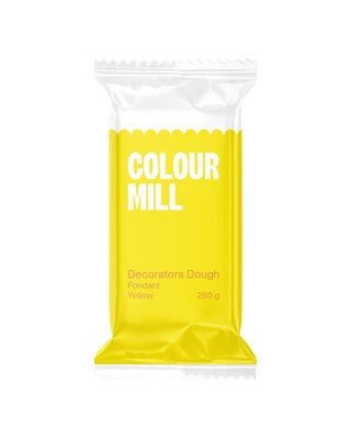 colour mill Fondant Decorators Dough Geel 250g