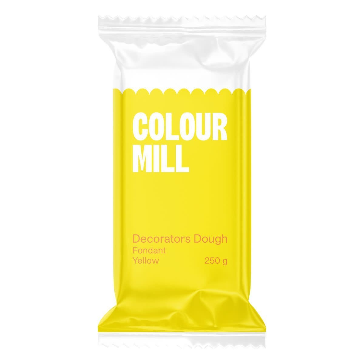 colour mill Fondant Decorators Dough Geel 250g