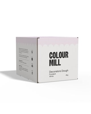 colour mill Fondant Decorators Dough Wit 4kg