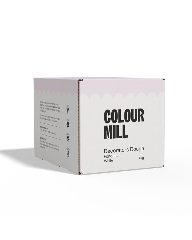 colour mill Fondant Decorators Dough Wit 4kg