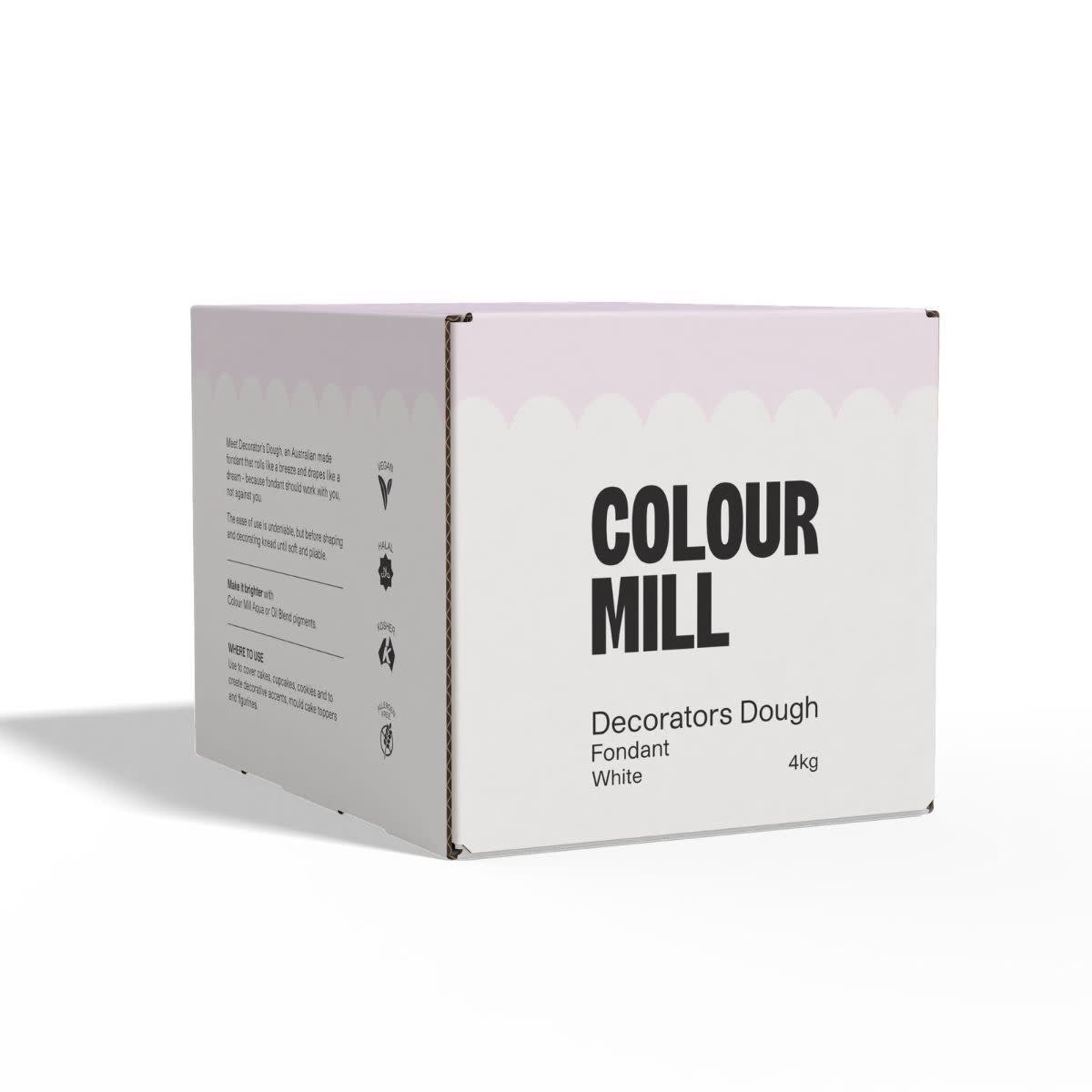 colour mill Fondant Decorators Dough Wit 4kg
