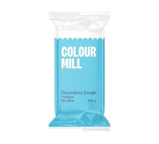 colour mill Fondant Decorators Dough sky blauw 250g