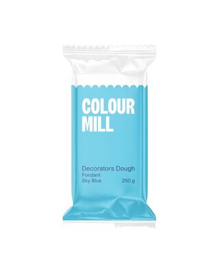 colour mill Fondant Decorators Dough sky blauw 250g