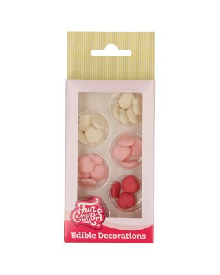 Funcakes FunCakes Fondant Decoraties Hartjes Klein Assorti set/30