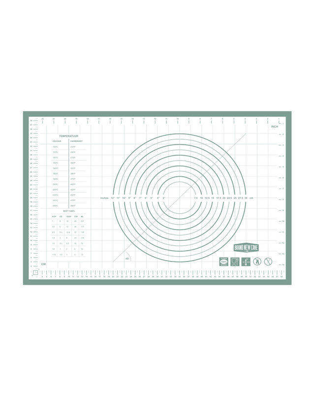 Brand New Cake Uitrol Bakmat met Maatindeling 60x40cm