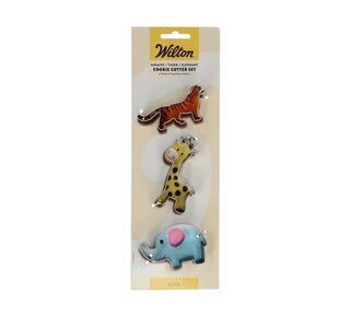 wilton Koekjesuitsteker Giraf - Tijger - Olifant set/3